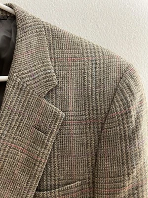 Hickey Freeman Ed Mitchell Men’s 43L Tweed Canterbury Wool Silk Linen Blazer  - Изображение 1 из 4