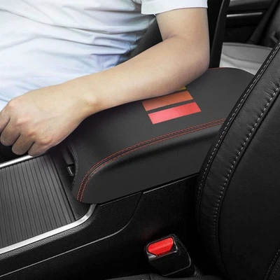Almohadilla acolchada funda reposabrazos consola central de cuero para Toyota Tacoma 2017-2022 Foto 1 de 4