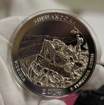 2014 America The Beautiful Shenandoah/ Virginia 5oz .999 Silver Coin - Image 1 of 2