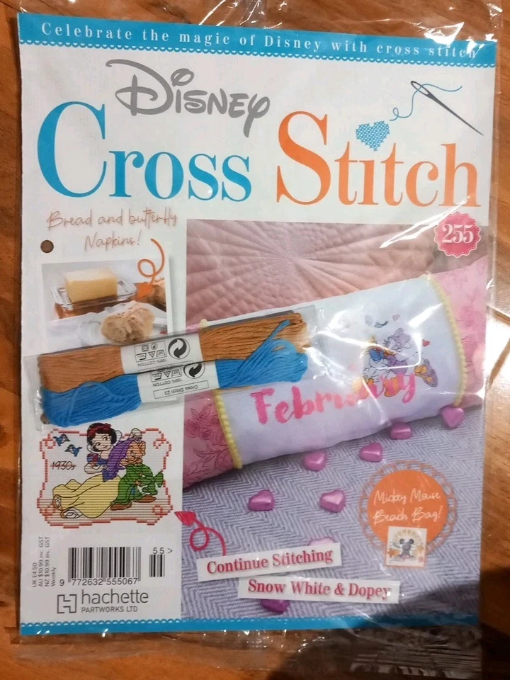 Disney Cross Stitch #255, Contine Stitching Snow White & Dopey,Thread Included.  - Image 1 of 1