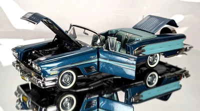 Pontiac Bonneville 1958 convertible Mallard turquesa/marlín turquesa en caja Foto 1 de 4