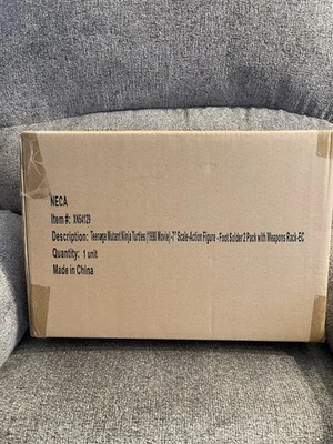 NECA TMNT 1990 电影足兵 2 件套密封收藏盒 824/3000 — 第 1/4 张图片