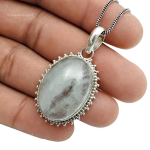 Colgante De Amistad Para Hija De Plata Sólida Con Aguamarina Natural - Imagen 1 de 8