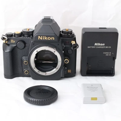 Nikon Df Gold Edition Black Digital SLR Camera DFBKGE w/Body cap,battery,charger - Image 1 of 4