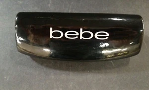 Bebe Sunglass Sun Glass Eyeglass Eye Glass Case Black Hard Clam Shell - Picture 1 of 3