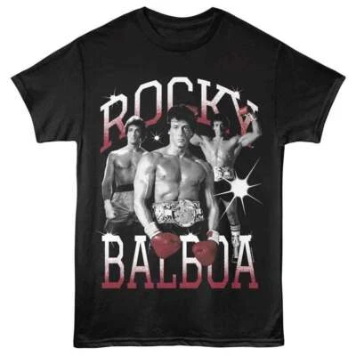 Rocky - Balboa - American Classics - Black Adult Short Sleeve T-Shirt - Image 1 of 3