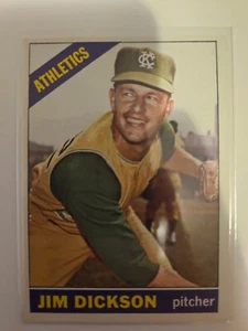 1966 TOPPS JIM DICKSON #201 EX/MT SPEDIZIONE COMBINATA - Foto 1 di 2