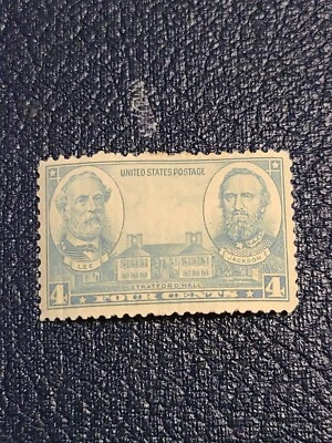 US Scott# 788- (1937) 4c - Stratford Hall Mint Hinged -#2885 - Image 1 of 4