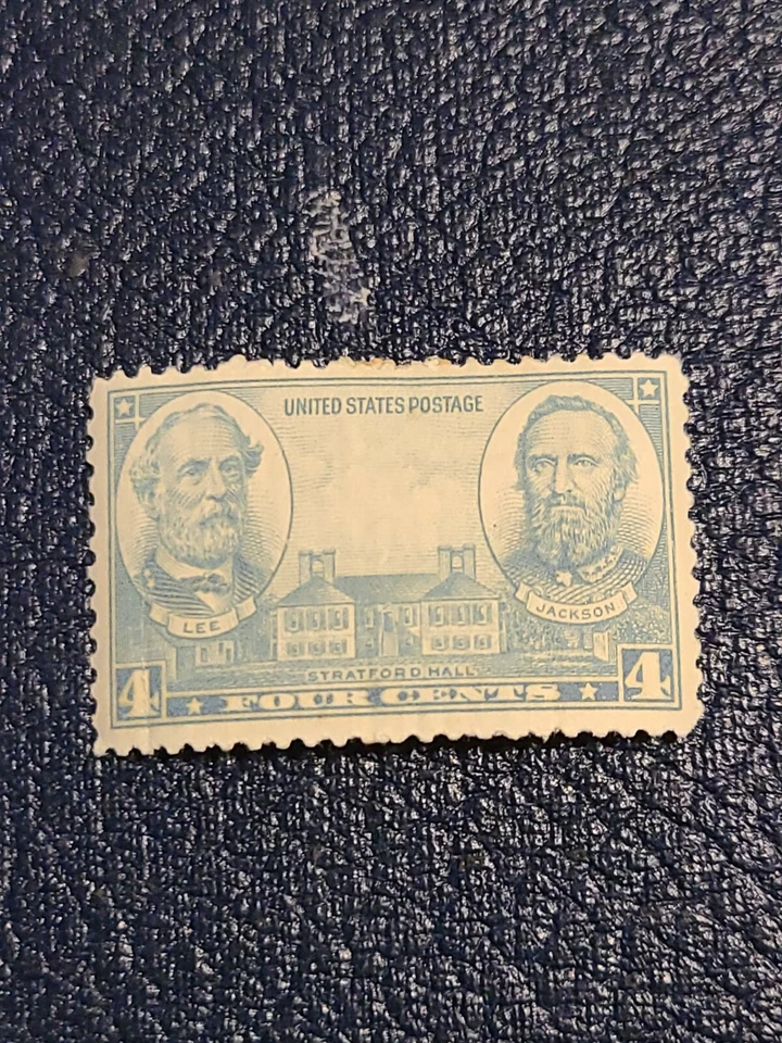 US Scott# 788- (1937) 4c - Stratford Hall Mint Hinged -#2885 - Image 1 of 4