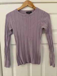 Primark Pink Lilac Knit Long Sleeve Pullover Jumper Women’s Size 10 / 12 - Picture 1 of 3