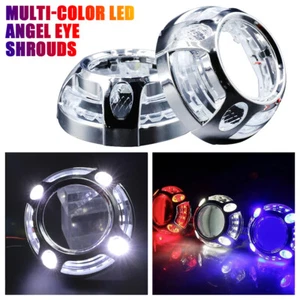Faro cubierta ojo de ángel LED RGB de 3,0" ajuste con proyector estilo Porsche Len DRL - Imagen 1 de 12
