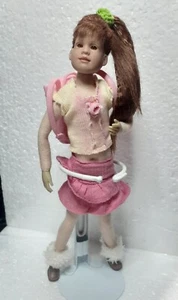 Only Hearts Club Doll Olivia Hope in A short pink ruffled skirt Boots Backpack - Picture 1 of 12