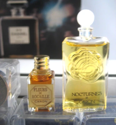 🎁2pc Vintage Micro Mini  *PARFUM perfume Caron Fleurs de Rocaille Nocturnes - Image 1 of 3