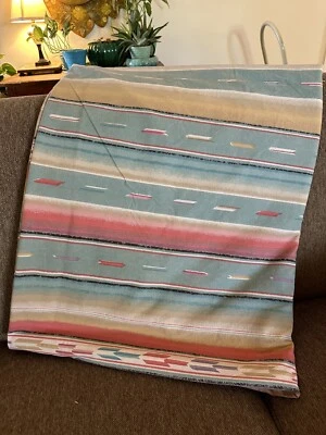 Hoja de Colección Ralph Lauren PLANA MESA REINA Southwestern Serape Rara Foto 1 de 4