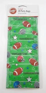 BOLSOS WILTON FOOTBALL 20 PARTY TRAAT GOODY SORPRESA NUEVOS EN PAQUETE 415-5154 SUPERBOWL PEEWEE - Imagen 1 de 1
