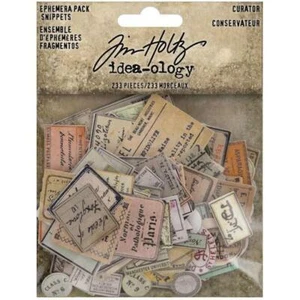 Tim Holtz Idea-ology Ephemera Snippets 233pcs - Curator - Picture 1 of 2