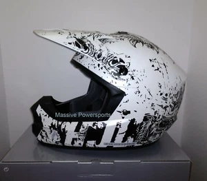 HJC CS-MX2 Creeper Motocross Helmet White Gray XS S MD LG XL 2XL 3XL ATV CSMX BK - Picture 1 of 4