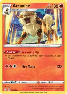 Arcanine 028/192 Rebel Clash Pokemon Card NM - Picture 1 of 1