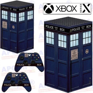 Skin Dr Who Tardis XBOX SERIES X Decal Vinyl Sticker Wrap APCym. - Picture 1 of 1