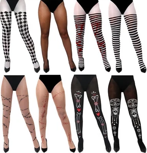 MALLAS HALLOWEEN ADULTO DISFRAZ ACCESORIO DAMAS MUJERES ELEGIR ESTILO - Imagen 1 de 14