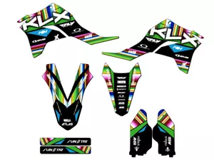 KLX 300 R 2020-2023 SERAPE Black Senge kit de gráficos compatible con Kawasaki - Imagen 1 de 10