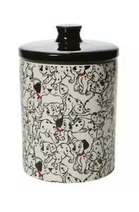 Walt Disney 101 Dalmatians Collage Treat Canister Ceramic Cookie Jar Enesco New - Picture 1 of 7