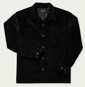 Filson Buck Creek Camp Shirt 20233076 Black Dark Cord Thick Overshirt CC - Picture 1 of 8