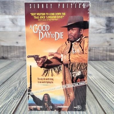A Good Day to Die: Promo Screener (VHS, 1997) Sidney Poitier New Sealed Western - Image 1 of 4