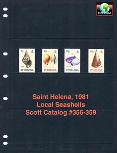$1.90 Scott Value - 1981 SAINT HELENA Seashells Shells MNH NH UMM - Picture 1 of 4