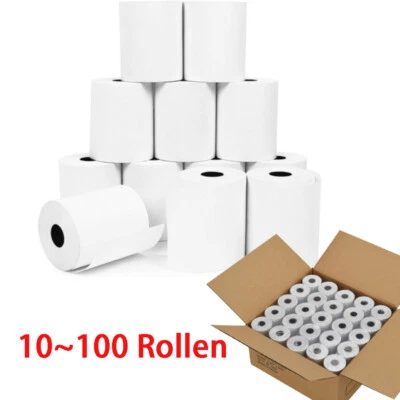  57mm 58mm Thermorollen Bonrollen Kassenrollen Waagenrolle EC Cash Thermopapier  - Bild 1 von 4