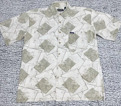 WOLVERINE Boots & Gear Cotton Short Sleeve Men's Shirt medium All Over Print - Image 1 of 4
