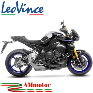 Auspuff Yamaha MT-10 2022 Leovince Motorrad Endtopf LV Corsa Edelstahl Schwarz - Picture 1 of 4
