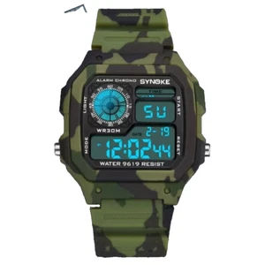SYNOKE Camo Multifunction Electronic Luminous, Waterproof Sports Watch - Picture 1 of 5
