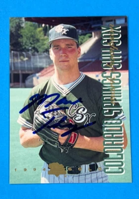 MARK THOMPSON Autographed/Signed 1994 Classic Games #42 Colorado Springs Sky Sox - Image 1 of 4