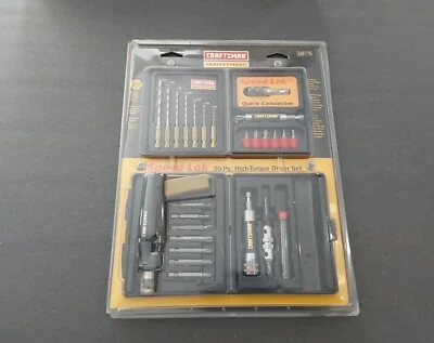 Nuevo de Lote Antiguo Sellado Craftsman Destornillador 30 piezas Speed-Lok Taladro Juego 26178 EE. UU. Foto 1 de 4