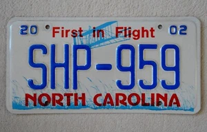 2002 North Carolina State Highway Patrol License Plate ++ SHP NC - Picture 1 of 2