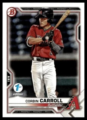 2021 Bowman 1st Edition Corbin Carroll A29 Arizona Diamondbacks #BFE-142 - Image 1 of 2