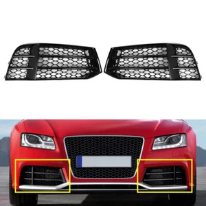 Open Mesh Waben-Frontstoßstange Nebelscheinwerfer-Kühlergrill für Audi RS5 - Picture 1 of 9