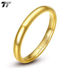TT 3mm Plain Stainless Steel Wedding Band Ring Choose Size Colour (R118)