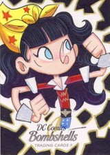 2018 Cryptozoic DC Bombshells Series 2 Sketch Card Ortiz Wonder Woman