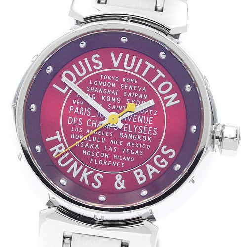 LOUIS VUITTON（LV） Orologio da donna Louis Vuitton Tambour TRUNKS&BAGS Q121N quadrante rosso quarzo_891615