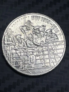 2015 20c aUNC ANZAC Remembered WWI 1914 - 1918 20 Twenty Cent Coin Australian - Picture 1 of 2