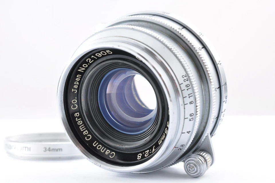 Lente gran angular Canon 35 mm f/2,8 LTM L39 Leica de Japón casi como nueva... - Imagen 1 de 4