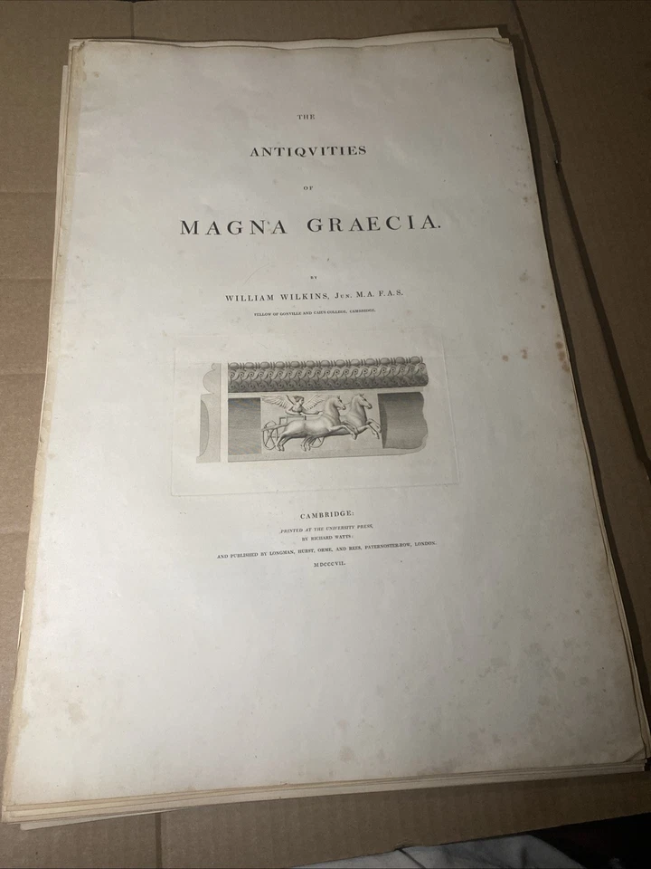 1807 The Antiquities of Magna Graecia William Wilkins Maps architect & scholar. - Image 1 of 4