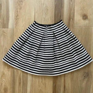 Express Black and White Striped A-Line Mini Skirt Size XS - Picture 1 of 7