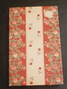 Vtg Eaton The Write Match Strawberry Stripe Boxed Stationery Set W/ Pen Sealed - Imagen 1 de 8