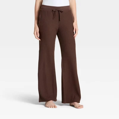 Women's Waffle Lounge Sweatpants - Auden Brown S - Image 1 of 4