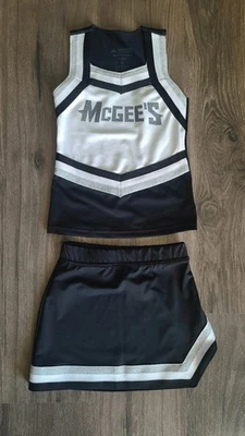 Disfraz de uniforme de animadora para niñas talla S Foto 1 de 2