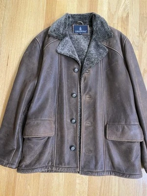 London туман коричневый кожаный автомобиль пальто - Изображение 1 из 4