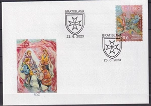 Slovakia 2023 Joint Issue with SMOM, Refugees from Ukraine, War in Ukraine. FDC - Picture 1 of 1